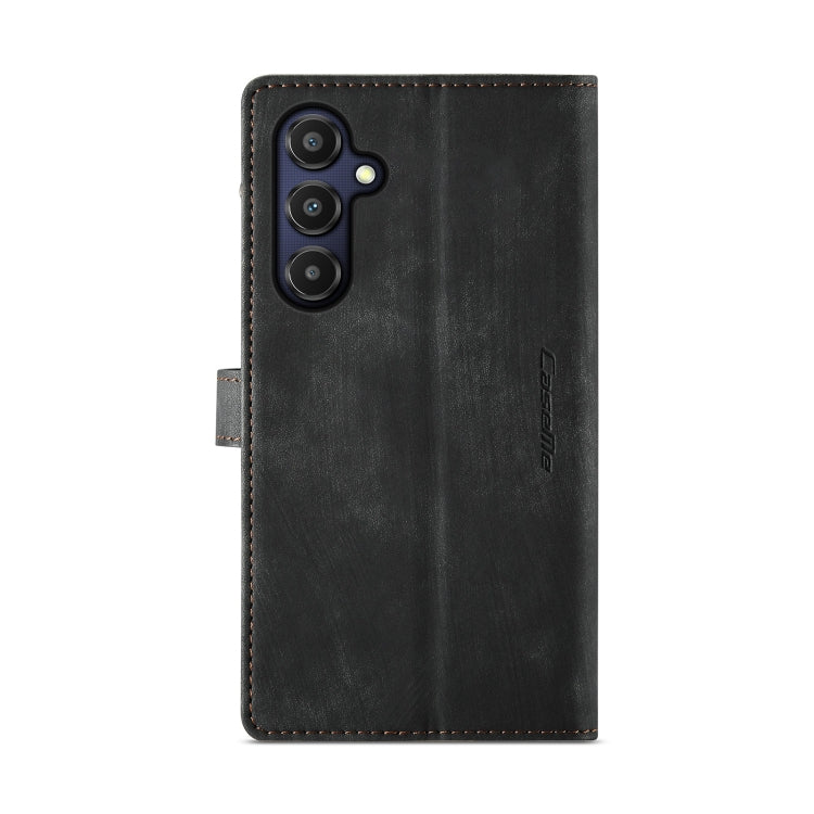 For Samsung Galaxy A25 4G CaseMe C30 Card Slots Zipper Wallet Leather Phone Case(Black) - Galaxy Phone Cases by CaseMe | Online Shopping UK | buy2fix