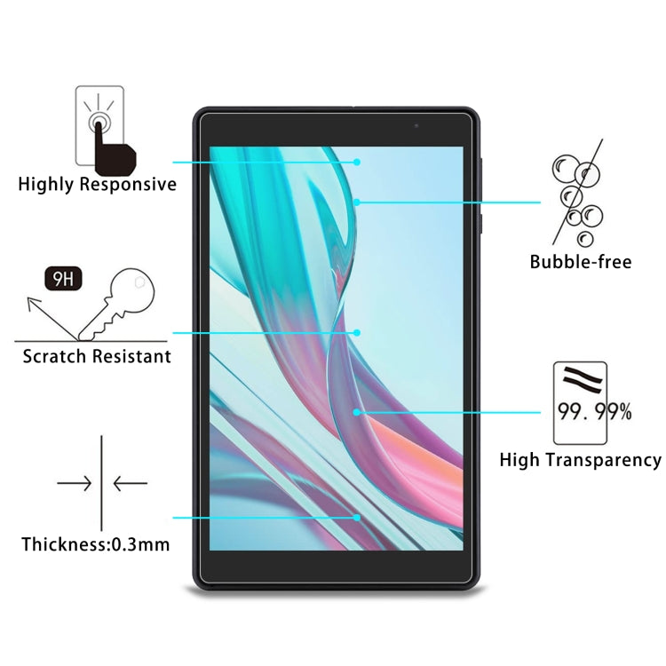 For Aiwa Tab AB8 2pcs 9H 0.3mm Explosion-proof Tempered Glass Film - Others by buy2fix | Online Shopping UK | buy2fix