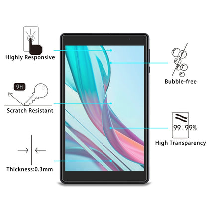 For Aiwa Tab AB8 2pcs 9H 0.3mm Explosion-proof Tempered Glass Film - Others by buy2fix | Online Shopping UK | buy2fix