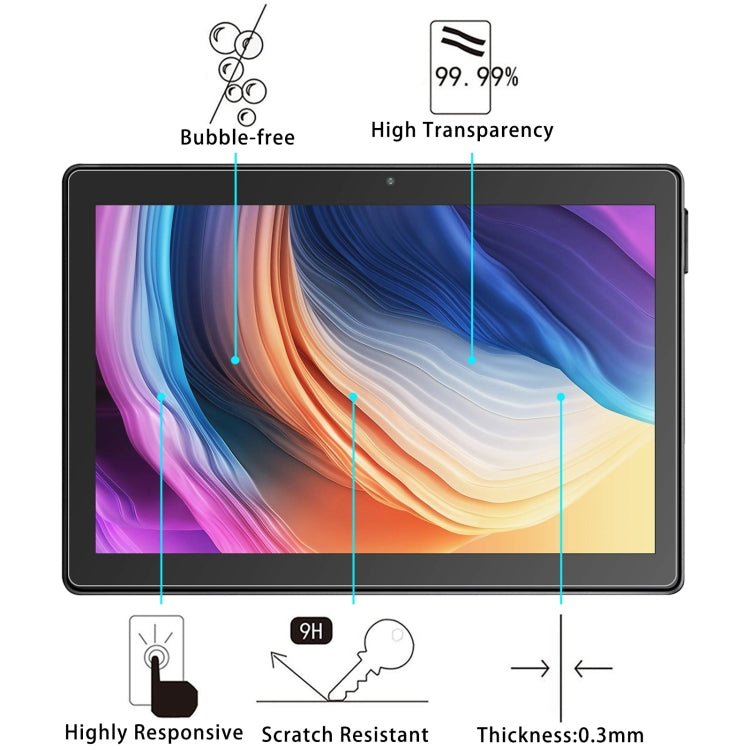 For Dragon Touch Max10 Tablet 9H 0.3mm Explosion-proof Tempered Glass Film - Others by buy2fix | Online Shopping UK | buy2fix