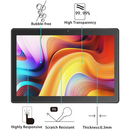 For Dragon Touch Notepad K10 2pcs 9H 0.3mm Explosion-proof Tempered Glass Film - Others by buy2fix | Online Shopping UK | buy2fix
