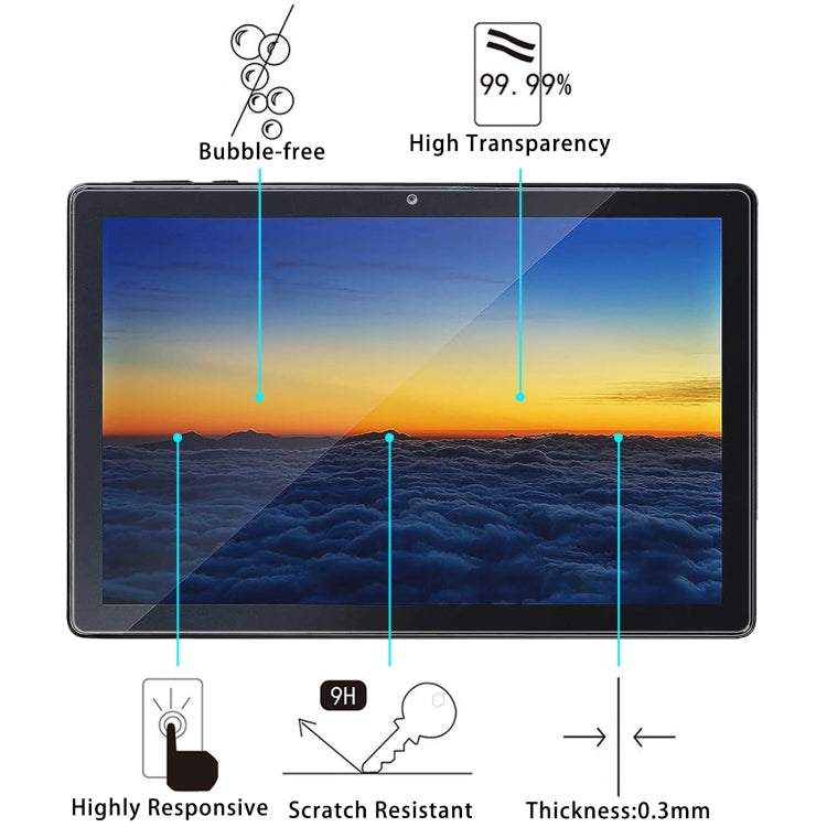 For Luca Te101 N1-b 10.1 9H 0.3mm Explosion-proof Tempered Glass Film - Others by buy2fix | Online Shopping UK | buy2fix