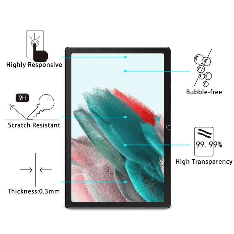 For Samsung Galaxy Tab A11+ / A10+ / A9+ 9H 0.3mm Explosion-proof Tempered Glass Film by buy2fix