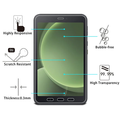 For Samsung Galaxy Tab Active6 / Active5 9H 0.3mm Explosion-proof Tempered Glass Film by buy2fix