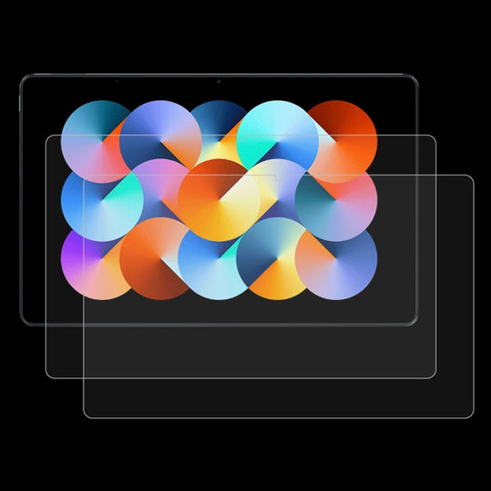 For Redmi Pad 2 / Pad 2 Play Bundle 2 PCS/Pack 9H 0.3mm Explosion-proof Tempered Glass Film