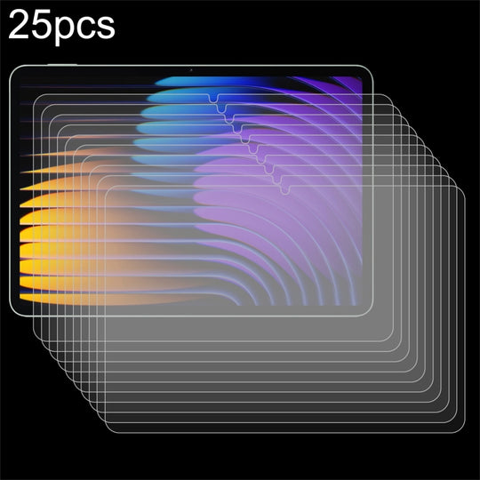 For Xiaomi Pad 8/8 Pro/7/7 Pro/Poco Pad X1 25 PCS/Pack 9H 0.3mm Explosion-proof Tempered Glass Film