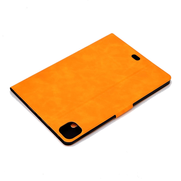 For iPad Pro 11 (2020) & (2018) Cowhide Texture Horizontal Flip Leather Tablet Case with Holder & Card Slots & Sleep / Wake-up Function(Khaki) - iPad Pro 11 (2020) Cases by buy2fix | Online Shopping UK | buy2fix