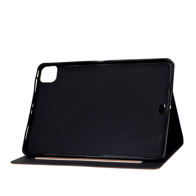 For iPad Pro 11 (2020) & (2018) Cowhide Texture Horizontal Flip Leather Tablet Case with Holder & Card Slots & Sleep / Wake-up Function(Brown) - iPad Pro 11 (2020) Cases by buy2fix | Online Shopping UK | buy2fix