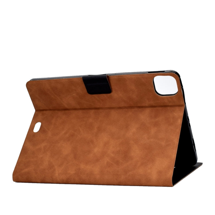 For iPad Pro 11 (2020) & (2018) Cowhide Texture Horizontal Flip Leather Tablet Case with Holder & Card Slots & Sleep / Wake-up Function(Brown) - iPad Pro 11 (2020) Cases by buy2fix | Online Shopping UK | buy2fix
