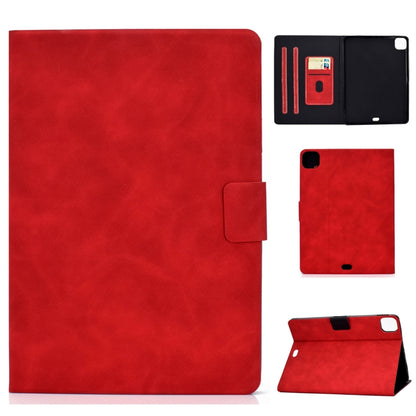 For iPad Pro 11 (2020) & (2018) Cowhide Texture Horizontal Flip Leather Tablet Case with Holder & Card Slots & Sleep / Wake-up Function(Red) - iPad Pro 11 (2020) Cases by buy2fix | Online Shopping UK | buy2fix