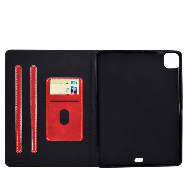 For iPad Pro 11 (2020) & (2018) Cowhide Texture Horizontal Flip Leather Tablet Case with Holder & Card Slots & Sleep / Wake-up Function(Red) - iPad Pro 11 (2020) Cases by buy2fix | Online Shopping UK | buy2fix
