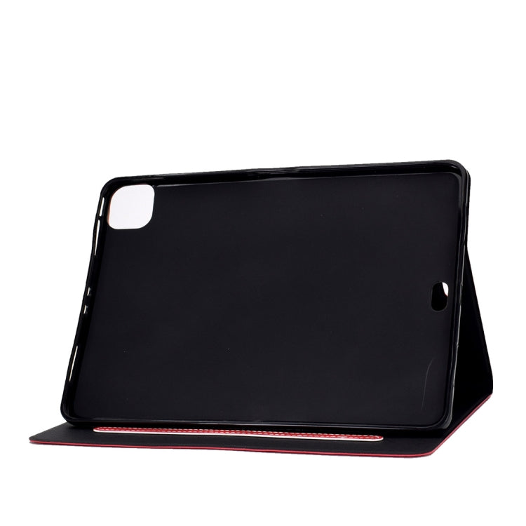 For iPad Pro 11 (2020) & (2018) Cowhide Texture Horizontal Flip Leather Tablet Case with Holder & Card Slots & Sleep / Wake-up Function(Red) - iPad Pro 11 (2020) Cases by buy2fix | Online Shopping UK | buy2fix