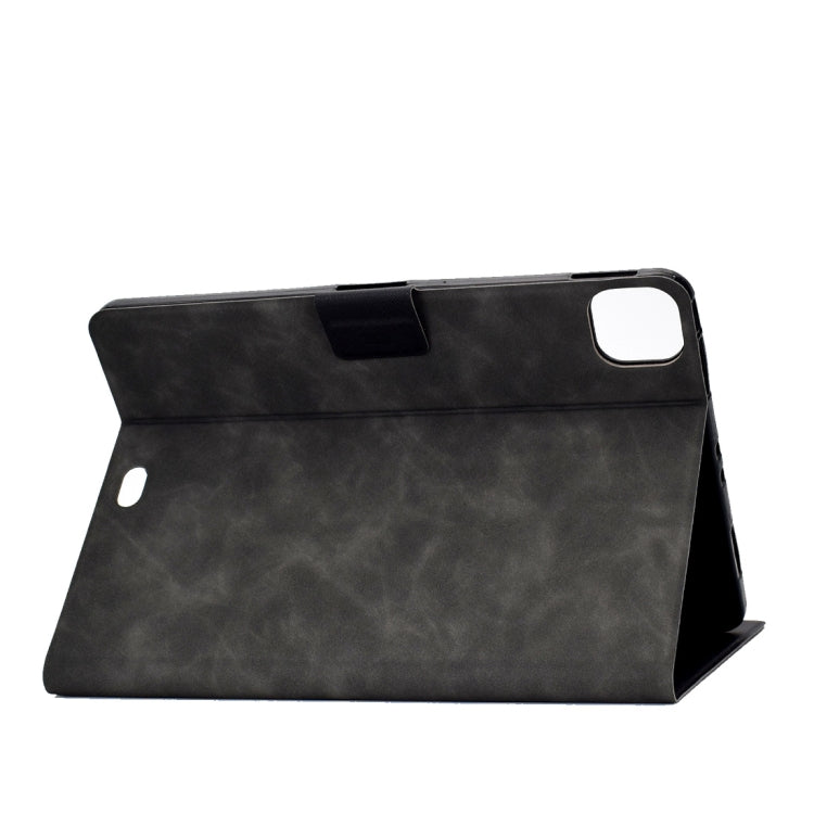 For iPad Pro 11 (2020) & (2018) Cowhide Texture Horizontal Flip Leather Tablet Case with Holder & Card Slots & Sleep / Wake-up Function(Grey) - iPad Pro 11 (2020) Cases by buy2fix | Online Shopping UK | buy2fix