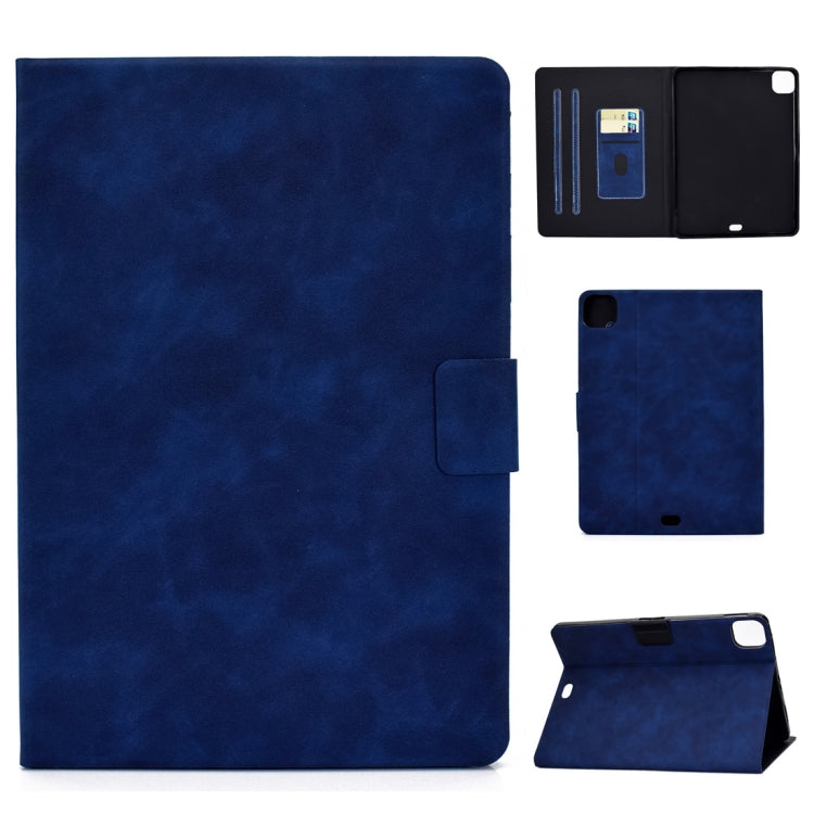 For iPad Pro 11 (2020) & (2018) Cowhide Texture Horizontal Flip Leather Tablet Case with Holder & Card Slots & Sleep / Wake-up Function(Blue) - iPad Pro 11 (2020) Cases by buy2fix | Online Shopping UK | buy2fix