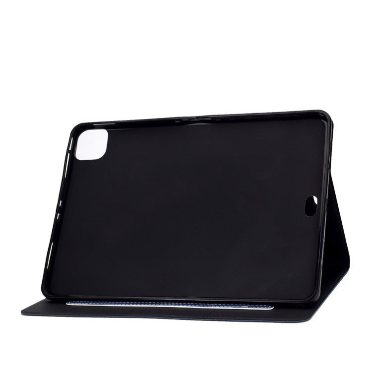 For iPad Pro 11 (2020) & (2018) Cowhide Texture Horizontal Flip Leather Tablet Case with Holder & Card Slots & Sleep / Wake-up Function(Blue) - iPad Pro 11 (2020) Cases by buy2fix | Online Shopping UK | buy2fix