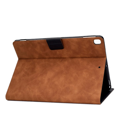 For iPad 10.2 / Air (2019) / Pro 10.5 Cowhide Texture Horizontal Flip Leather Case with Holder & Card Slots & Sleep / Wake-up Function(Brown) - iPad 10.2 Cases by buy2fix | Online Shopping UK | buy2fix