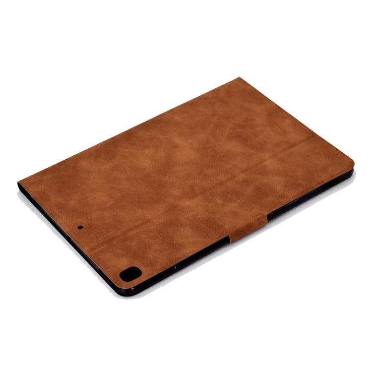 For iPad 10.2 / Air (2019) / Pro 10.5 Cowhide Texture Horizontal Flip Leather Case with Holder & Card Slots & Sleep / Wake-up Function(Brown) - iPad 10.2 Cases by buy2fix | Online Shopping UK | buy2fix