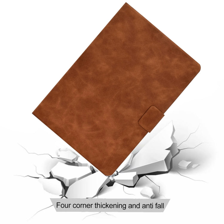 For iPad 10.2 / Air (2019) / Pro 10.5 Cowhide Texture Horizontal Flip Leather Case with Holder & Card Slots & Sleep / Wake-up Function(Brown) - iPad 10.2 Cases by buy2fix | Online Shopping UK | buy2fix