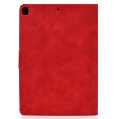 For iPad 10.2 / Air (2019) / Pro 10.5 Cowhide Texture Horizontal Flip Leather Case with Holder & Card Slots & Sleep / Wake-up Function(Red) - iPad 10.2 Cases by buy2fix | Online Shopping UK | buy2fix