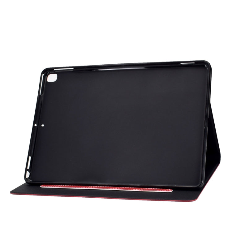 For iPad 10.2 / Air (2019) / Pro 10.5 Cowhide Texture Horizontal Flip Leather Case with Holder & Card Slots & Sleep / Wake-up Function(Red) - iPad 10.2 Cases by buy2fix | Online Shopping UK | buy2fix