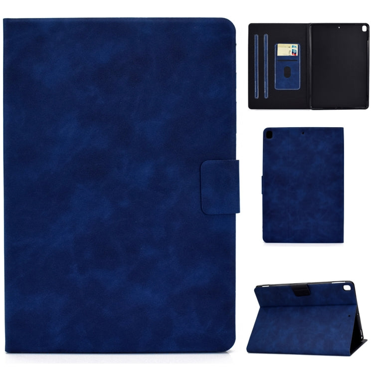 For iPad 10.2 / Air (2019) / Pro 10.5 Cowhide Texture Horizontal Flip Leather Case with Holder & Card Slots & Sleep / Wake-up Function(Blue) - iPad 10.2 Cases by buy2fix | Online Shopping UK | buy2fix
