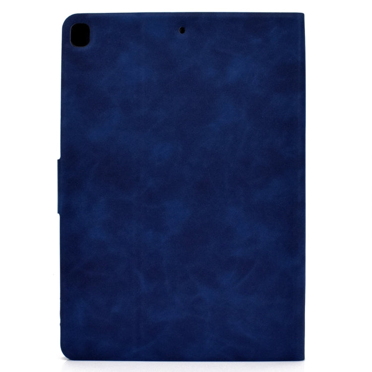 For iPad 10.2 / Air (2019) / Pro 10.5 Cowhide Texture Horizontal Flip Leather Case with Holder & Card Slots & Sleep / Wake-up Function(Blue) - iPad 10.2 Cases by buy2fix | Online Shopping UK | buy2fix