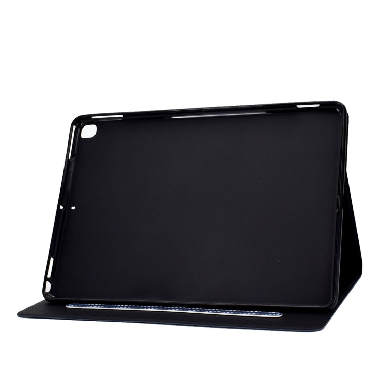 For iPad 10.2 / Air (2019) / Pro 10.5 Cowhide Texture Horizontal Flip Leather Case with Holder & Card Slots & Sleep / Wake-up Function(Blue) - iPad 10.2 Cases by buy2fix | Online Shopping UK | buy2fix