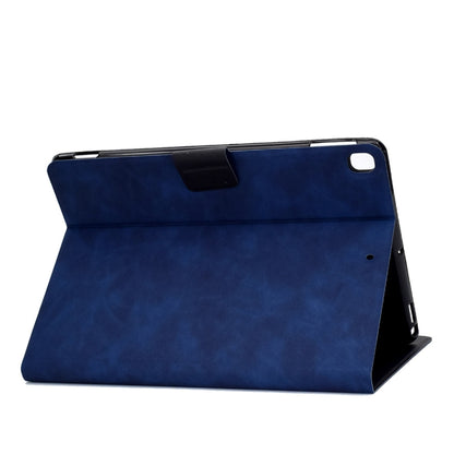 For iPad 10.2 / Air (2019) / Pro 10.5 Cowhide Texture Horizontal Flip Leather Case with Holder & Card Slots & Sleep / Wake-up Function(Blue) - iPad 10.2 Cases by buy2fix | Online Shopping UK | buy2fix