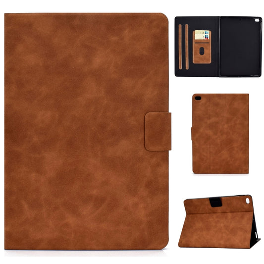 For iPad Air 2 / Air / 9.7 (2018) & (2017) Cowhide Texture Horizontal Flip Leather Case with Holder & Card Slots & Sleep / Wake-up Function(Brown) - iPad 9.7 (2018) & (2017) Cases by buy2fix | Online Shopping UK | buy2fix
