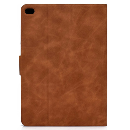 For iPad Air 2 / Air / 9.7 (2018) & (2017) Cowhide Texture Horizontal Flip Leather Case with Holder & Card Slots & Sleep / Wake-up Function(Brown) - iPad 9.7 (2018) & (2017) Cases by buy2fix | Online Shopping UK | buy2fix