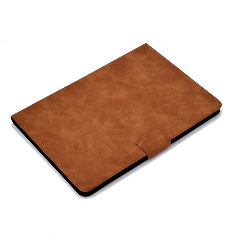 For iPad Air 2 / Air / 9.7 (2018) & (2017) Cowhide Texture Horizontal Flip Leather Case with Holder & Card Slots & Sleep / Wake-up Function(Brown) - iPad 9.7 (2018) & (2017) Cases by buy2fix | Online Shopping UK | buy2fix