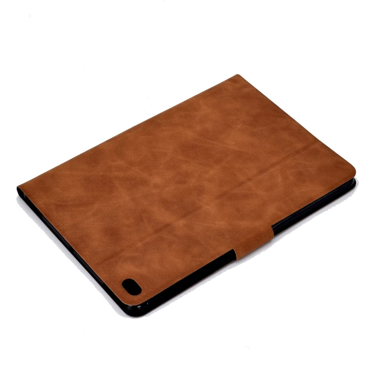For iPad Air 2 / Air / 9.7 (2018) & (2017) Cowhide Texture Horizontal Flip Leather Case with Holder & Card Slots & Sleep / Wake-up Function(Brown) - iPad 9.7 (2018) & (2017) Cases by buy2fix | Online Shopping UK | buy2fix