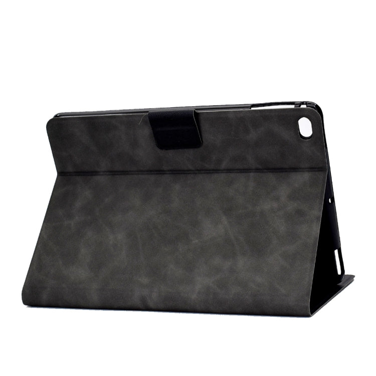 For iPad Air 2 / Air / 9.7 (2018) & (2017) Cowhide Texture Horizontal Flip Leather Case with Holder & Card Slots & Sleep / Wake-up Function(Grey) - iPad 9.7 (2018) & (2017) Cases by buy2fix | Online Shopping UK | buy2fix
