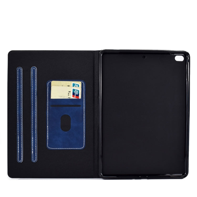 For iPad Air 2 / Air / 9.7 (2018) & (2017) Cowhide Texture Horizontal Flip Leather Case with Holder & Card Slots & Sleep / Wake-up Function(Blue) - iPad 9.7 (2018) & (2017) Cases by buy2fix | Online Shopping UK | buy2fix