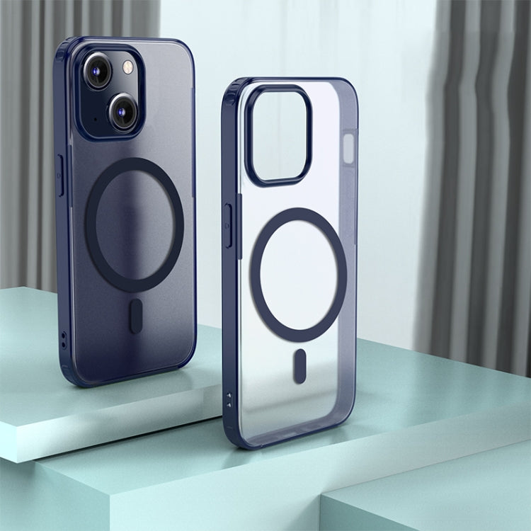 For iPhone 15 Plus Armor MagSafe Magnetic Phone Case(Blue) by buy2fix