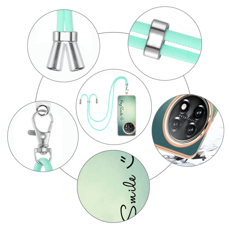 For OnePlus 11 Electroplating Dual-side IMD Phone Case with Lanyard(Smile) by buy2fix