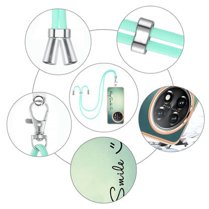 For OnePlus 11 Electroplating Dual-side IMD Phone Case with Lanyard(Smile) by buy2fix