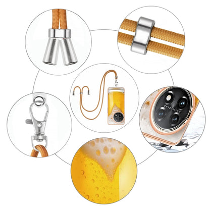 For OnePlus 11 Electroplating Dual-side IMD Phone Case with Lanyard(Draft Beer) by buy2fix