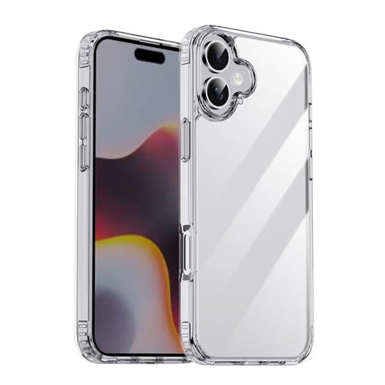 For iPhone 16 Plus iPAKY XJ Series Transparent PC+TPU Phone Case