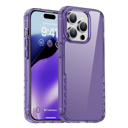 For iPhone 15 Pro iPAKY YG Series Transparent PC+TPU Phone Case(Transparent Purple) - iPhone 15 Pro Cases by iPAKY | Online Shopping UK | buy2fix