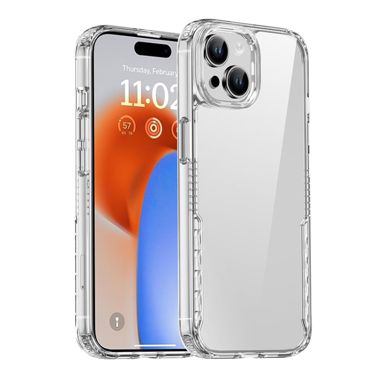 For iPhone 15 Plus iPAKY YG Series Transparent PC+TPU Phone Case(Transparent) - iPhone 15 Plus Cases by iPAKY | Online Shopping UK | buy2fix