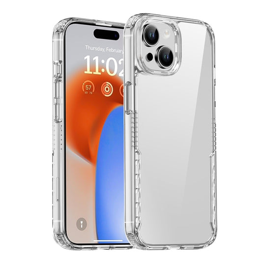 For iPhone 15 Plus iPAKY YG Series Transparent PC+TPU Phone Case(Transparent) - iPhone 15 Plus Cases by iPAKY | Online Shopping UK | buy2fix