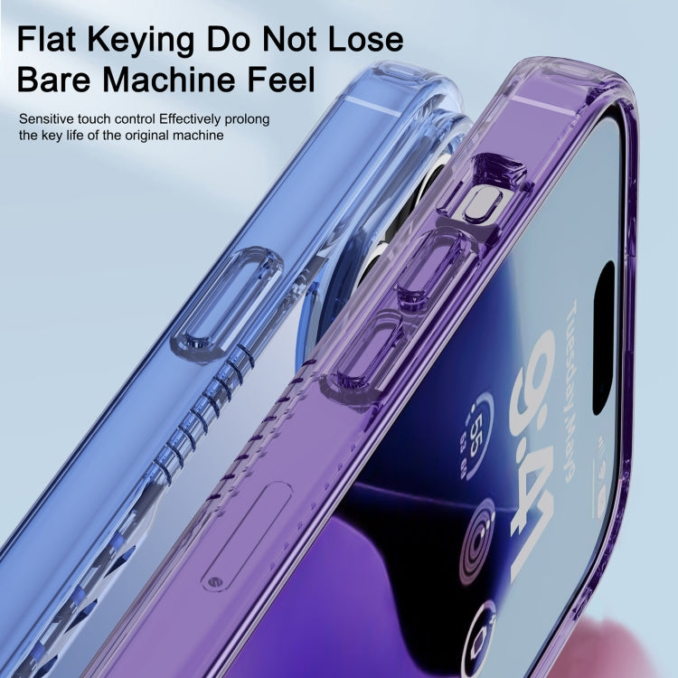 For iPhone 15 Plus iPAKY YG Series Transparent PC+TPU Phone Case(Transparent) - iPhone 15 Plus Cases by iPAKY | Online Shopping UK | buy2fix