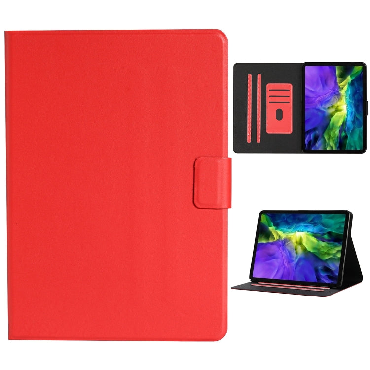 For iPad Pro 11 (2020) Solid Color Horizontal Flip Leather Tablet Case with Card Slots & Holder & Sleep / Wake-up Function(Red) - iPad Pro 11 (2020) Cases by buy2fix | Online Shopping UK | buy2fix