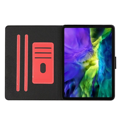 For iPad Pro 11 (2020) Solid Color Horizontal Flip Leather Tablet Case with Card Slots & Holder & Sleep / Wake-up Function(Red) - iPad Pro 11 (2020) Cases by buy2fix | Online Shopping UK | buy2fix