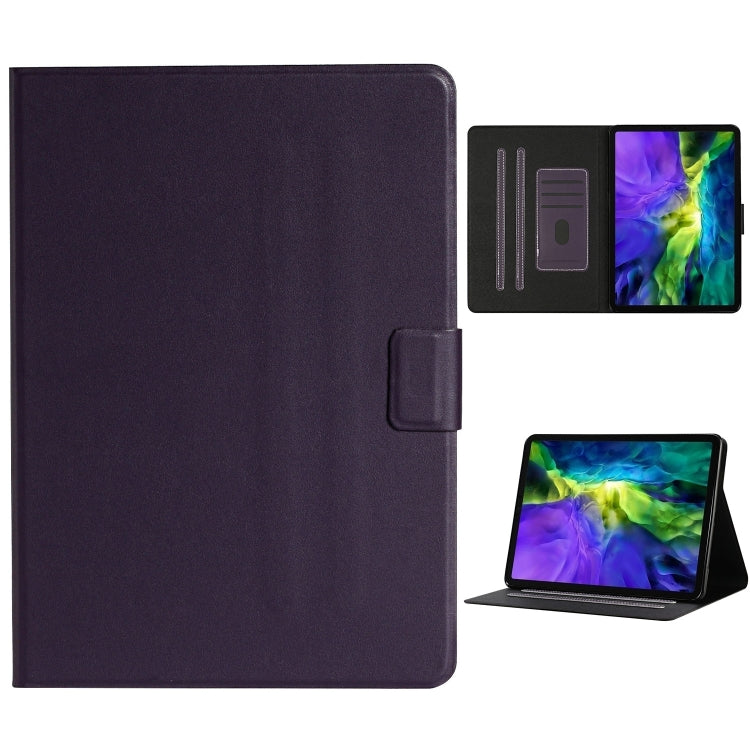 For iPad Pro 11 (2020) Solid Color Horizontal Flip Leather Tablet Case with Card Slots & Holder & Sleep / Wake-up Function(Purple) - iPad Pro 11 (2020) Cases by buy2fix | Online Shopping UK | buy2fix