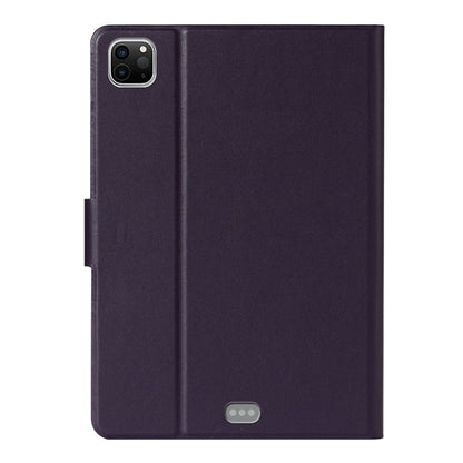 For iPad Pro 11 (2020) Solid Color Horizontal Flip Leather Tablet Case with Card Slots & Holder & Sleep / Wake-up Function(Purple) - iPad Pro 11 (2020) Cases by buy2fix | Online Shopping UK | buy2fix