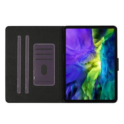 For iPad Pro 11 (2020) Solid Color Horizontal Flip Leather Tablet Case with Card Slots & Holder & Sleep / Wake-up Function(Purple) - iPad Pro 11 (2020) Cases by buy2fix | Online Shopping UK | buy2fix