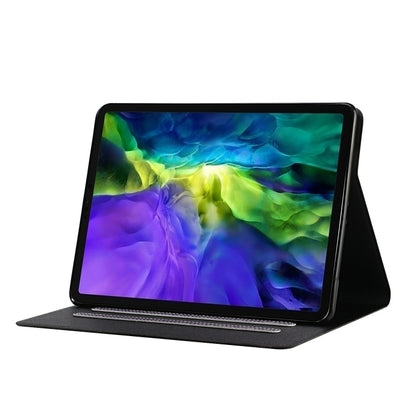 For iPad Pro 11 (2020) Solid Color Horizontal Flip Leather Tablet Case with Card Slots & Holder & Sleep / Wake-up Function(Purple) - iPad Pro 11 (2020) Cases by buy2fix | Online Shopping UK | buy2fix