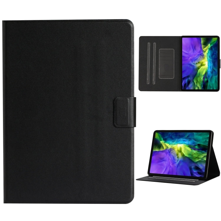 For iPad Pro 11 (2020) Solid Color Horizontal Flip Leather Tablet Case with Card Slots & Holder & Sleep / Wake-up Function(Black) - iPad Pro 11 (2020) Cases by buy2fix | Online Shopping UK | buy2fix